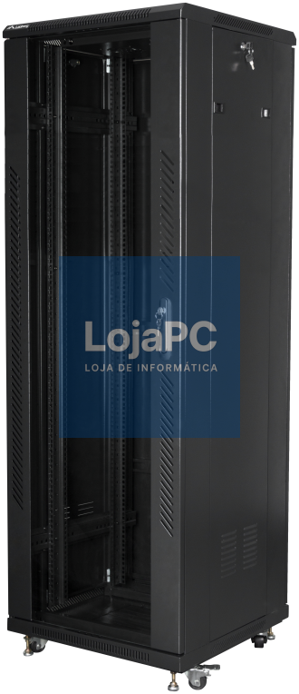 Lanberg FF01-6637-12B armário rack 37U Rack o bastidor independiente Preto