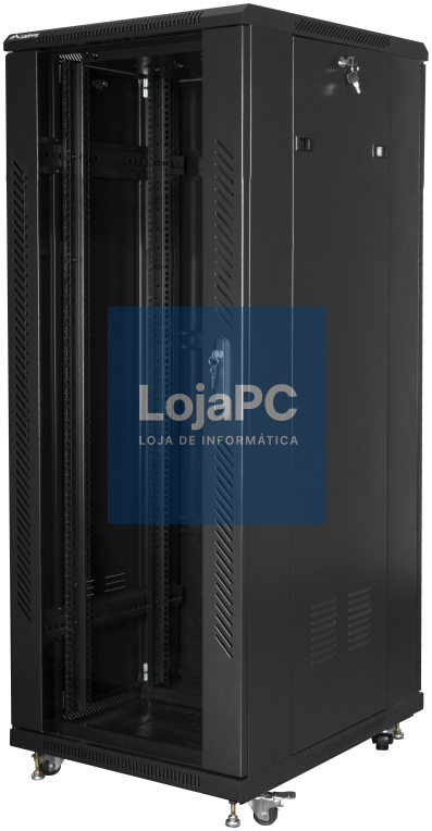 Lanberg FF01-6832-12B armário rack 32U Rack o bastidor independiente Preto