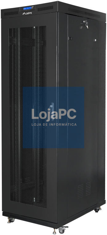 Lanberg FF01-8227-23BL armário rack 27U Rack o bastidor independiente Preto