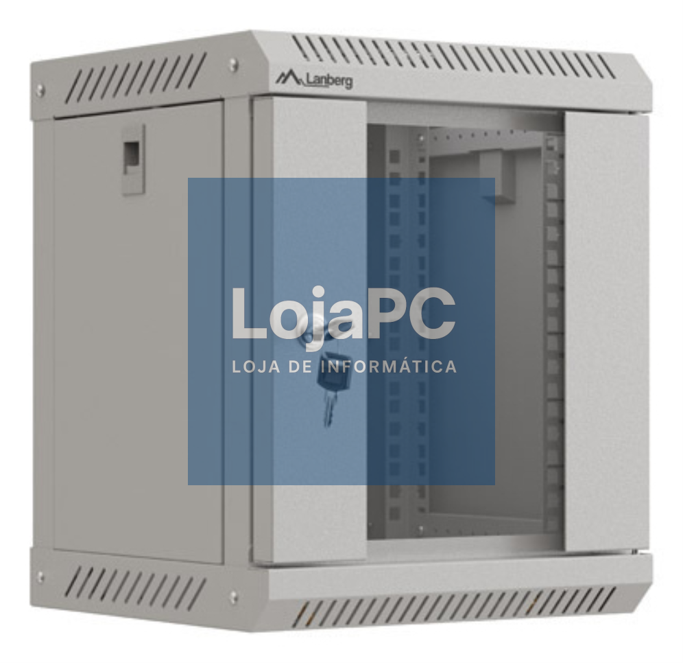 Lanberg WF11-3306-10S armário rack 6U Bastidor de parede Cinzento