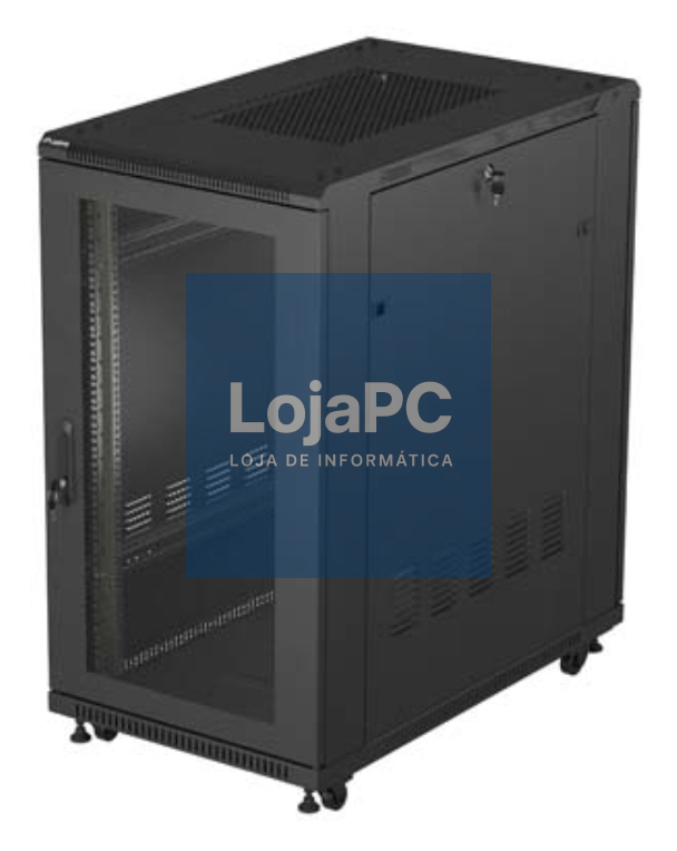 Lanberg FF01-6022-23B armário rack 22U Rack o bastidor independiente Preto