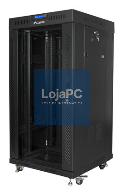 Lanberg FF01-6622-12BL armário rack 22U Rack o bastidor independiente Preto