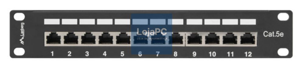 Lanberg PPF5-9012-B panel de parcheo 1U