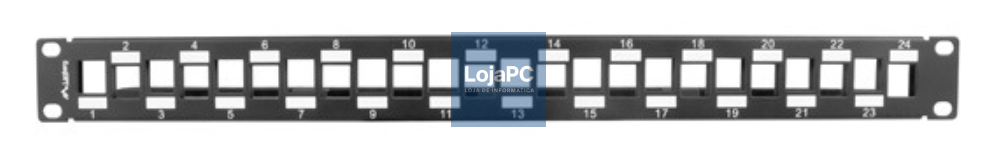 Lanberg PPKS-1224-B panel de parcheo 1U