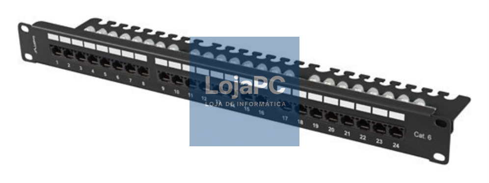 Lanberg PPU6-1124-B panel de parcheo 1U