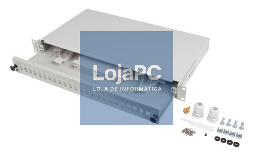Lanberg FOP1-24SS-LDS panel de parcheo 1U