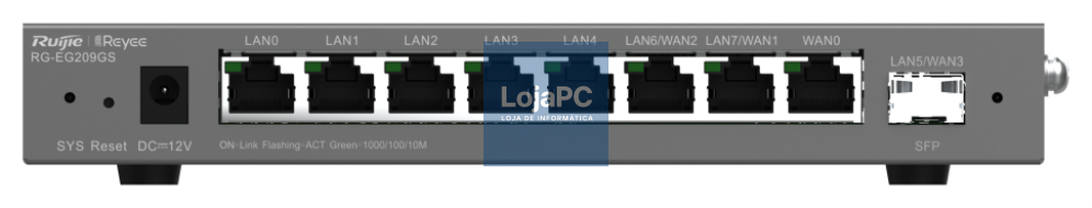 Ruijie Networks RG-EG209GS router Gigabit Ethernet Cinzento