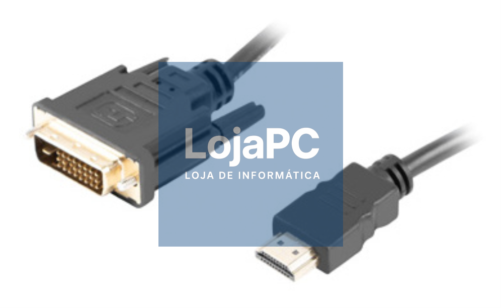 Lanberg CA-HDDV-20CU-0018-BK adaptador de cabo de vídeo 1,8 m HDMI tipo A (Padrão) DVI-D Preto