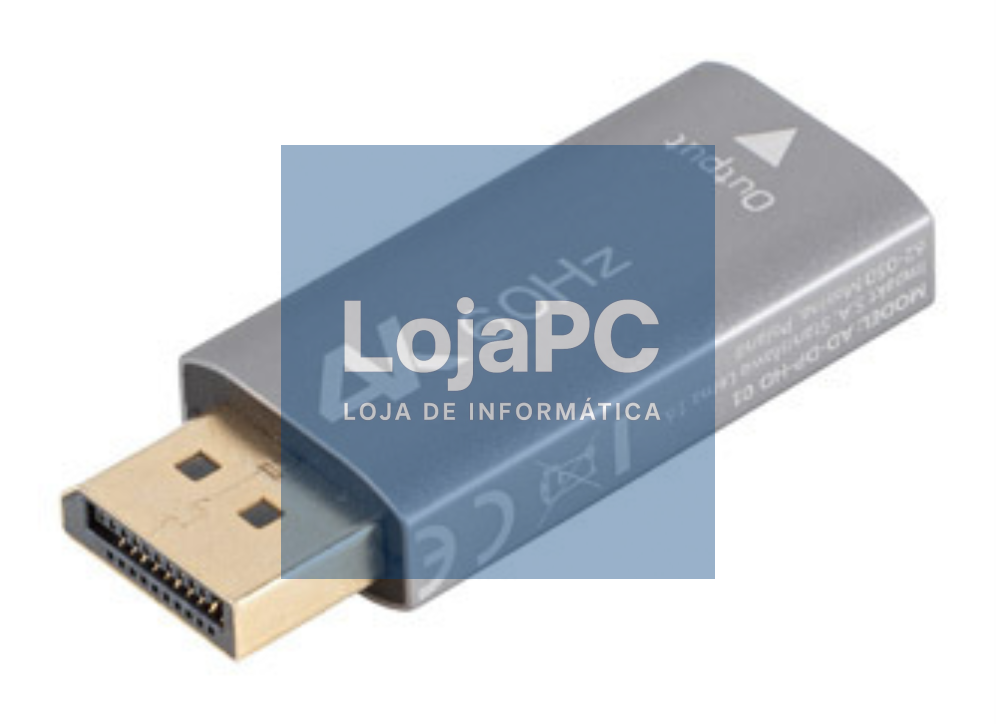 Lanberg AD-DP-HD-01 adaptador de cabo de vídeo 0 m HDMI tipo A (Padrão) DisplayPort Prateado