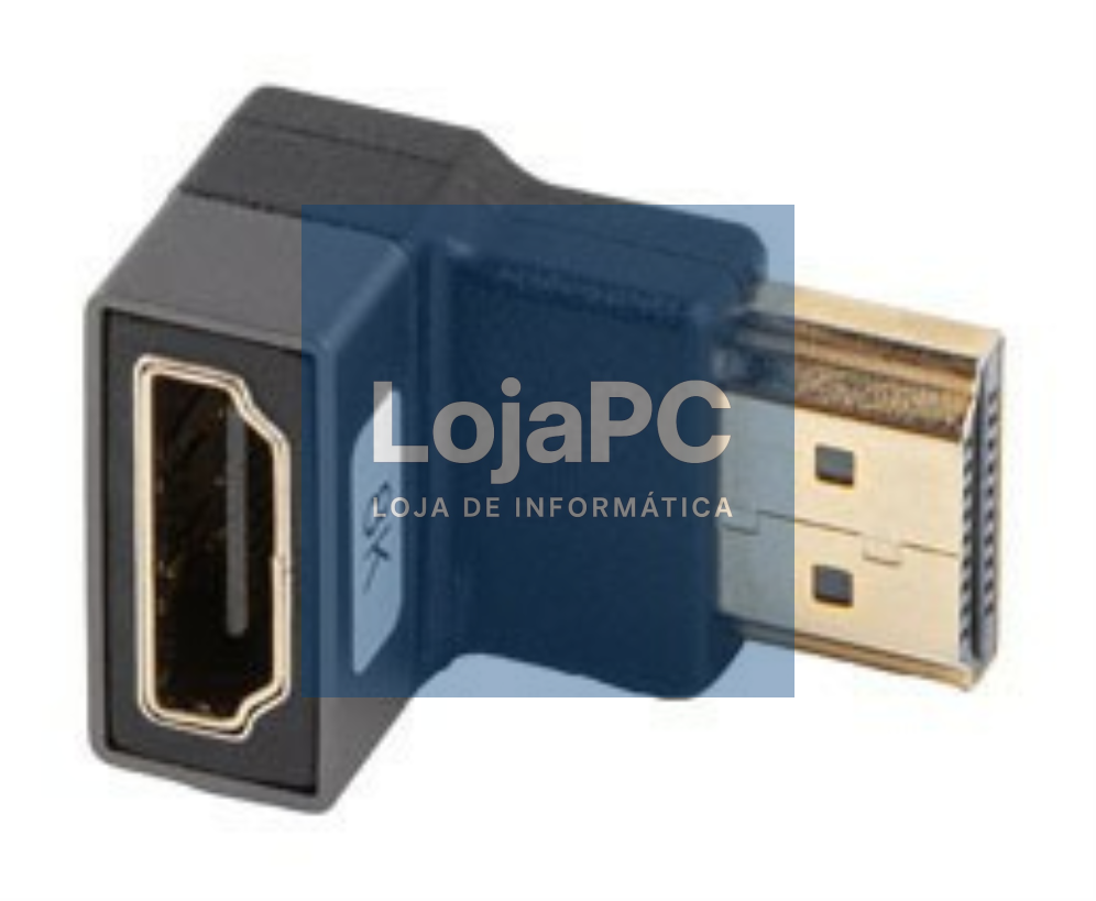 Lanberg AD-HDMI-07 adaptador de cabo de vídeo HDMI tipo A (Padrão) Preto, Prateado