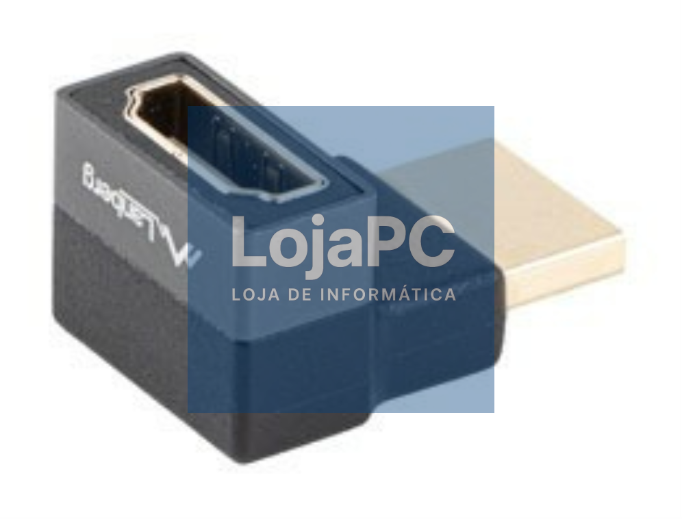 Lanberg AD-HDMI-08 adaptador de cabo de vídeo HDMI tipo A (Padrão) Preto, Prateado