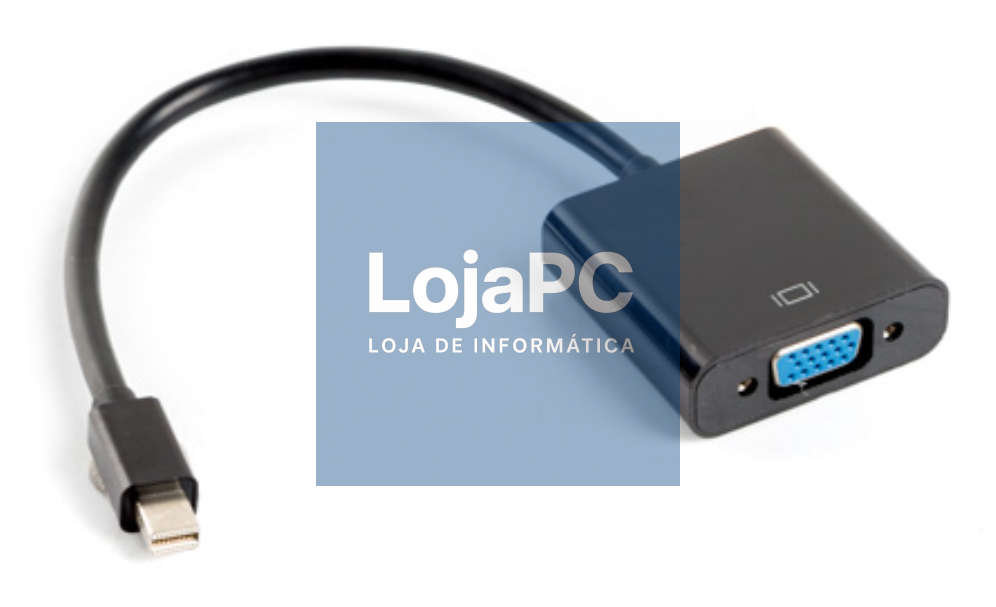 Lanberg AD-0006-BK adaptador de cabo de vídeo 0,2 m VGA (D-Sub) Mini DisplayPort Preto