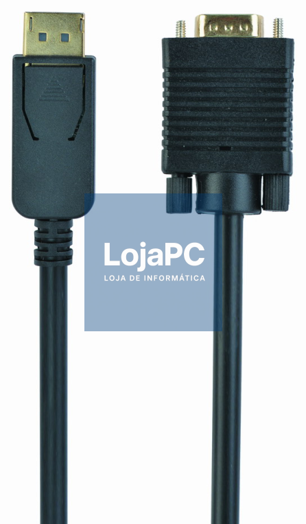 Gembird CCP-DPM-VGAM-6 adaptador de cabo de vídeo 1,8 m VGA (D-Sub) DisplayPort Preto