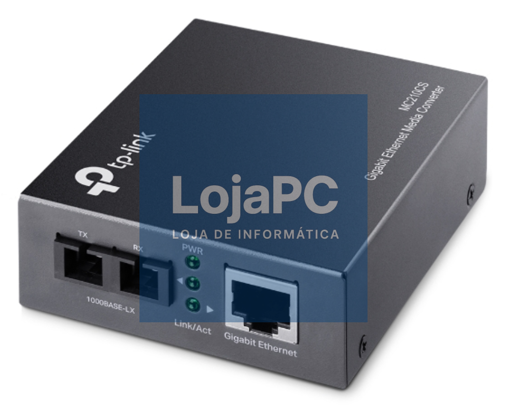 TP-Link MC210CS convertidor de medio 1000 Mbit/s 1310 nm Monomodo Preto
