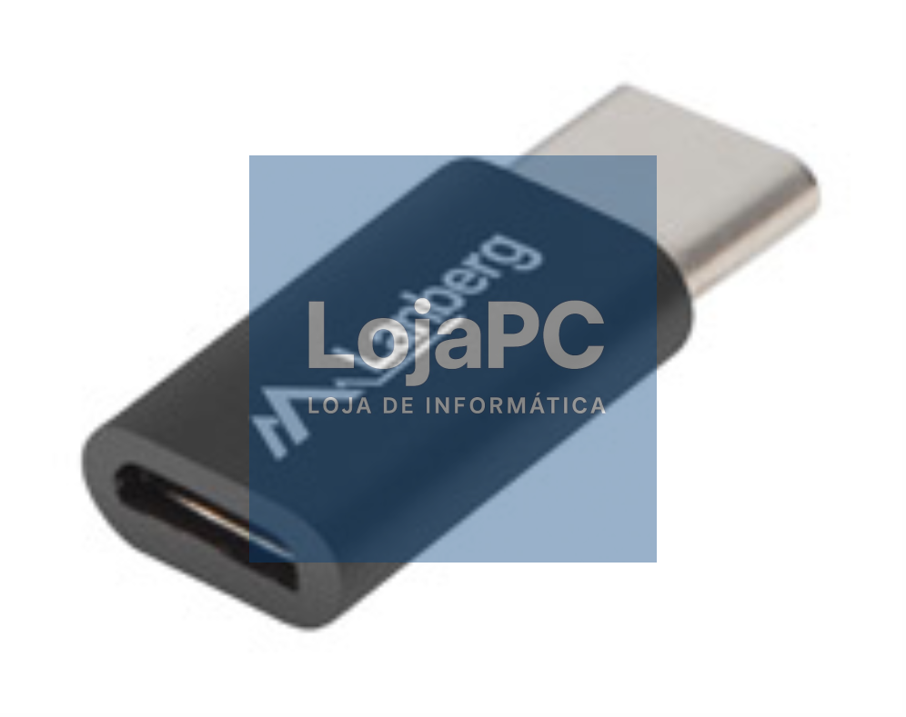 Lanberg AD-UC-UM-02 cambiador de género para cabo USB 2.0 Type C Micro-USB 2.0 Type B Preto
