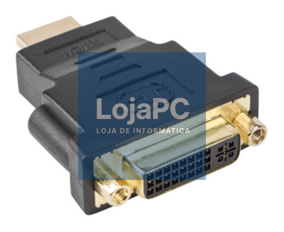 Lanberg AD-0014-BK cambiador de género para cabo HDMI DVI-D (F) (24 + 5) Preto