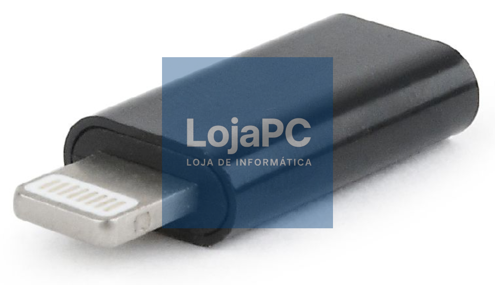 Gembird A-USB-CF8PM-01 cambiador de género para cabo USB type-C 8 pines Preto