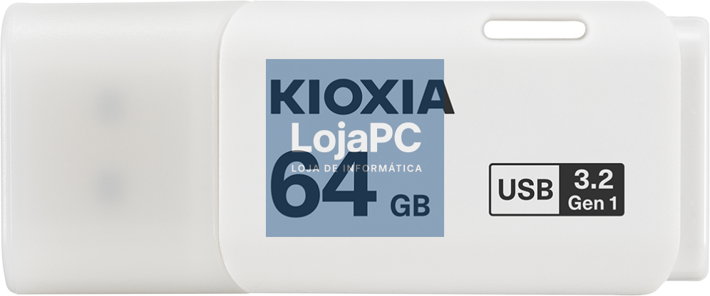 Kioxia TransMemory U301 unidade flash USB 64 GB USB tipo A 3.2 Gen 1 (3.1 Gen 1) Branco
