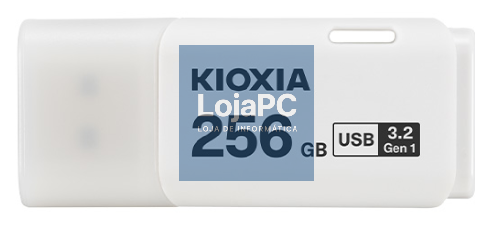 Kioxia U301 unidade flash USB 256 GB USB tipo A 3.2 Gen 1 (3.1 Gen 1) Branco