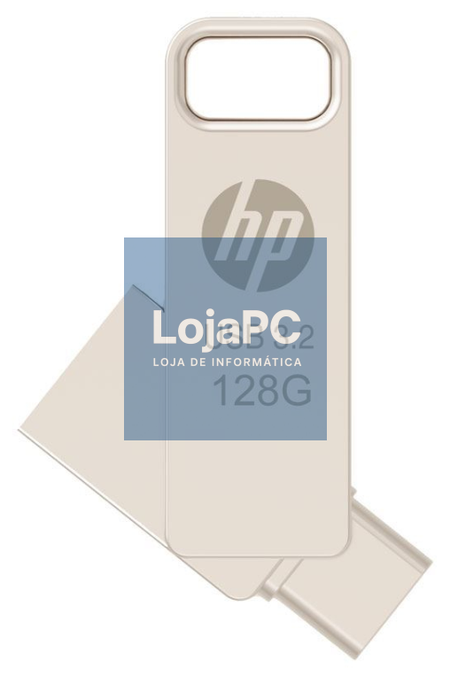 PNY HP x206C unidade flash USB 128 GB USB Type-A / USB Type-C 3.2 Gen 1 (3.1 Gen 1) Prateado
