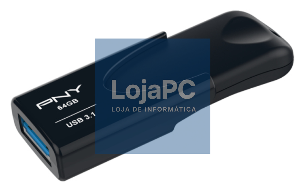 PNY Attaché 4 unidade flash USB 64 GB USB tipo A 3.2 Gen 1 (3.1 Gen 1) Preto
