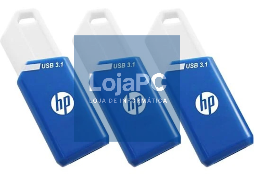 HP X755W PACK x3 unidade flash USB 128 GB USB tipo A 3.2 Gen 1 (3.1 Gen 1) Azul, Branco
