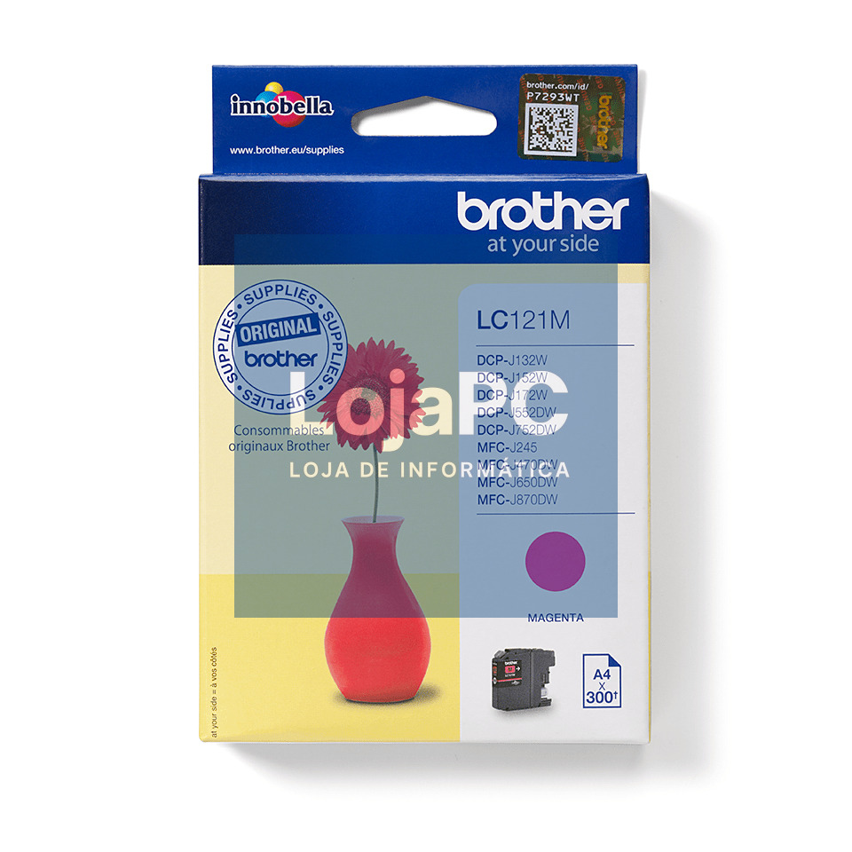 BROTHER LC121M ink magenta 300pages DCPJ132 DCPJ152 DCPJ552 DCPJ752 MFCJ470 MFCJ650 MFCJ870