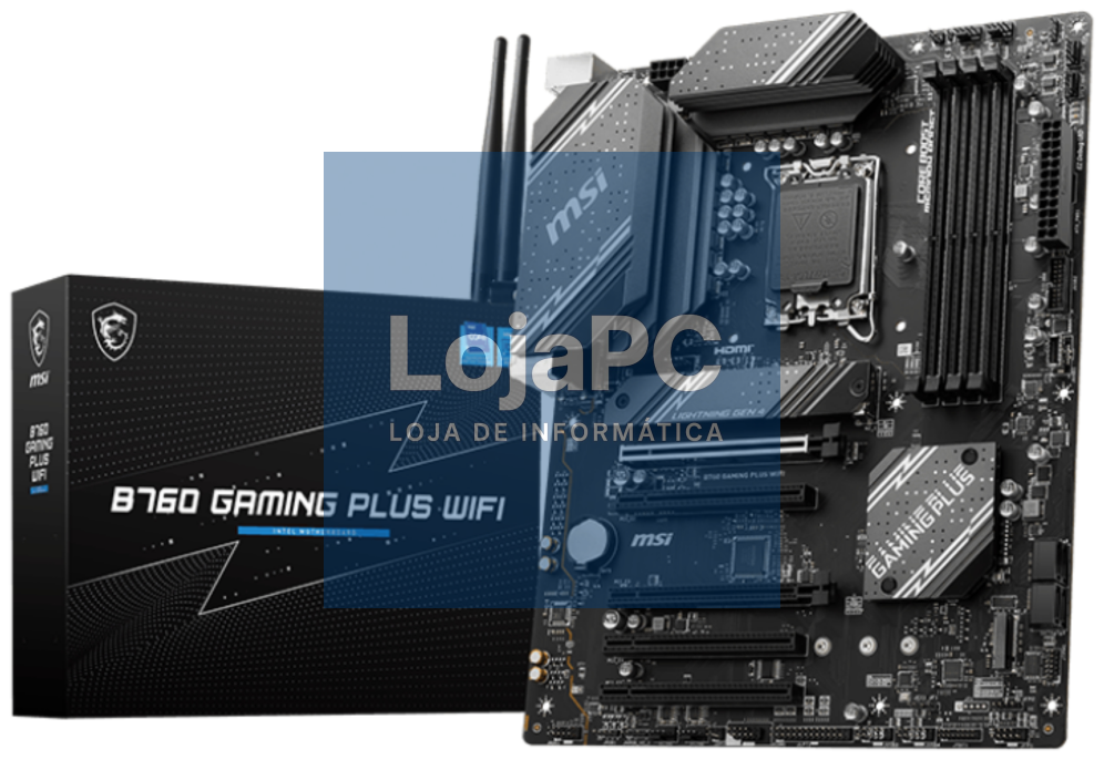 MSI B760 GAMING PLUS WIFI placa-mãe Intel B760 LGA 1700 ATX
