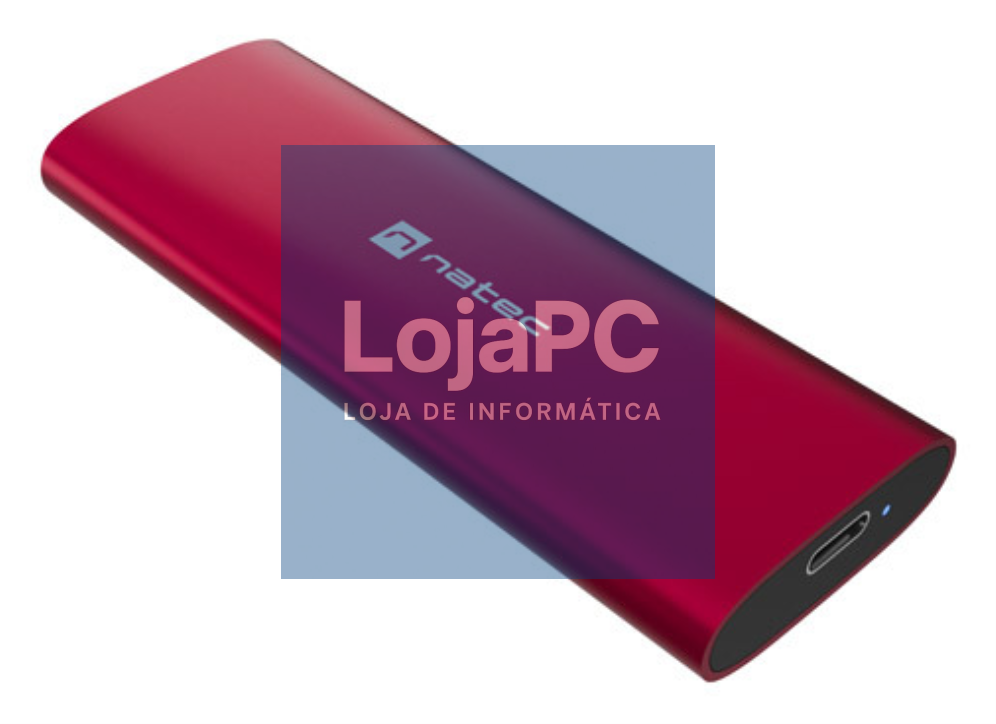 NATEC RHINO M.2 NVME LITE Caixa externa para unidade de estado sólido (SSD) Vermelho