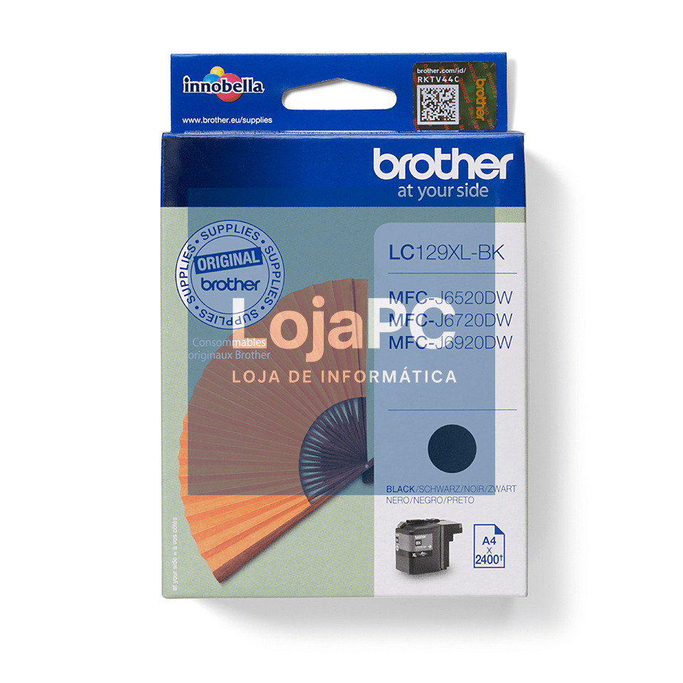 BROTHER LC129XLBK ink black 2400pages MFCJ6520 MFCJ6720 MFCJ6920