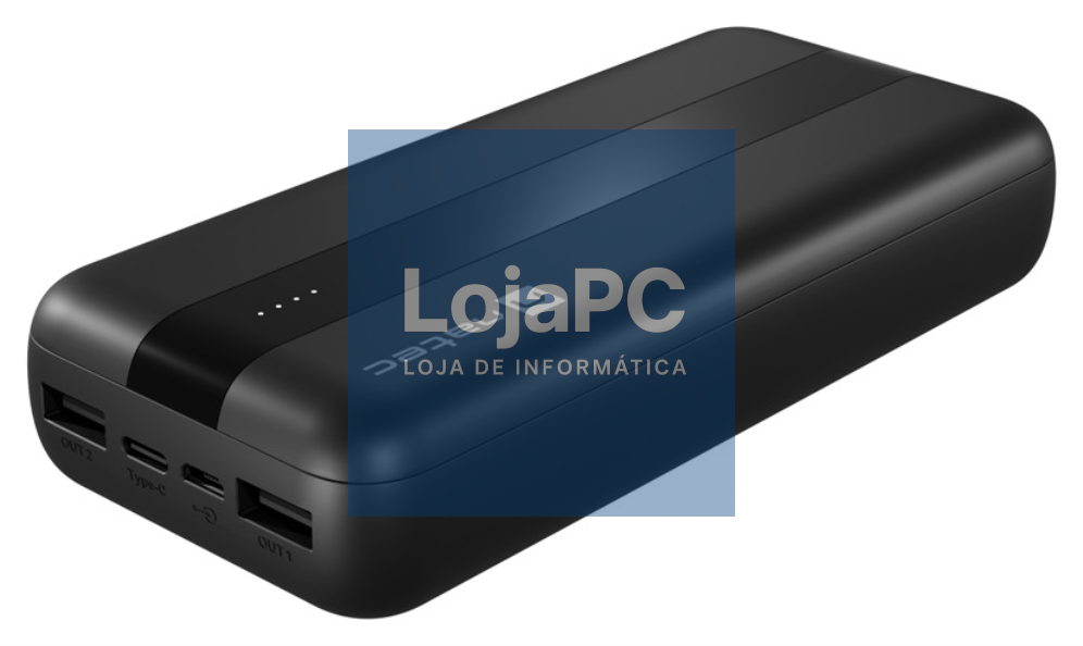 NATEC Trevi Polímero de lítio 20000 mAh Preto