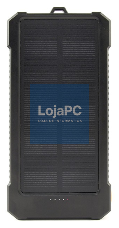 Gembird PB10-SOLAR-1 powerbank Polímero de lítio 10000 mAh Preto