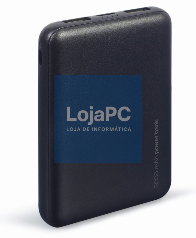 Gembird PB05-02 powerbank Polímero de lítio 5000 mAh Preto