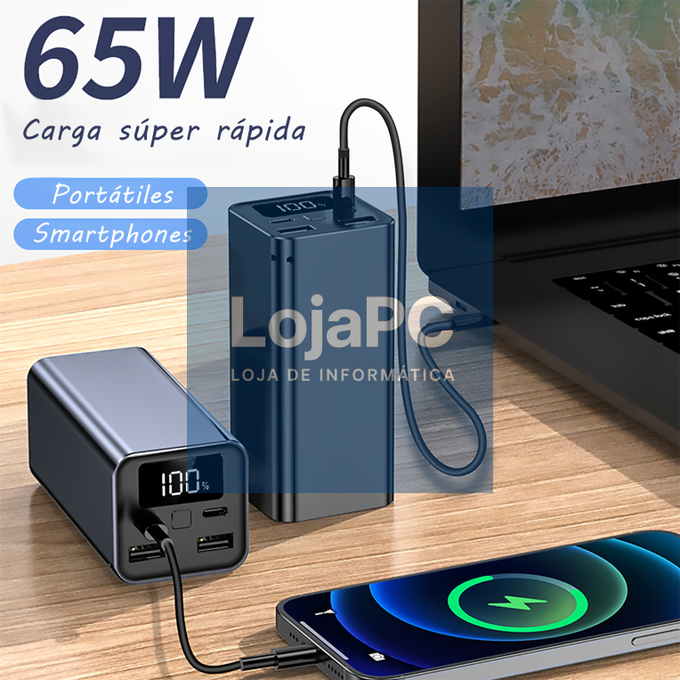 Leotec Powerbank para portáteis 65W POWER DELIVERY 20.000mAh