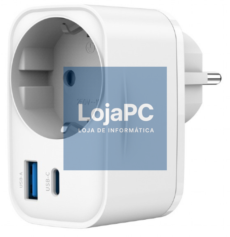 Gembird TA-ACPDQC20-01-W carregador de dispositivo telemóvel Universal Branco Corrente alterna Carga rápida Interior