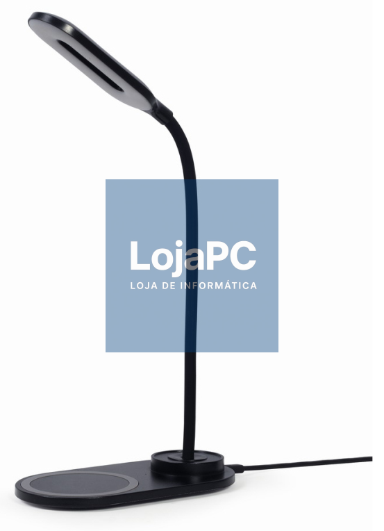 Gembird TA-WPC10-LED-01 carregador de dispositivo telemóvel Smartphone Preto CC Carregador sem fios Interior