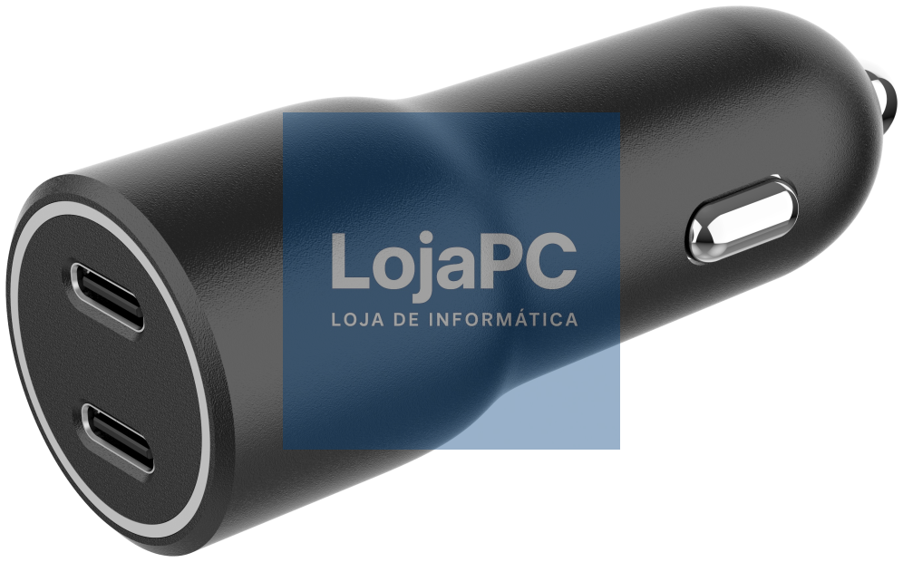 Gembird TA-UC-C2PD40-CAR-01 carregador de dispositivo telemóvel Universal Preto Encendedor de cigarrillos Carga rápida Auto