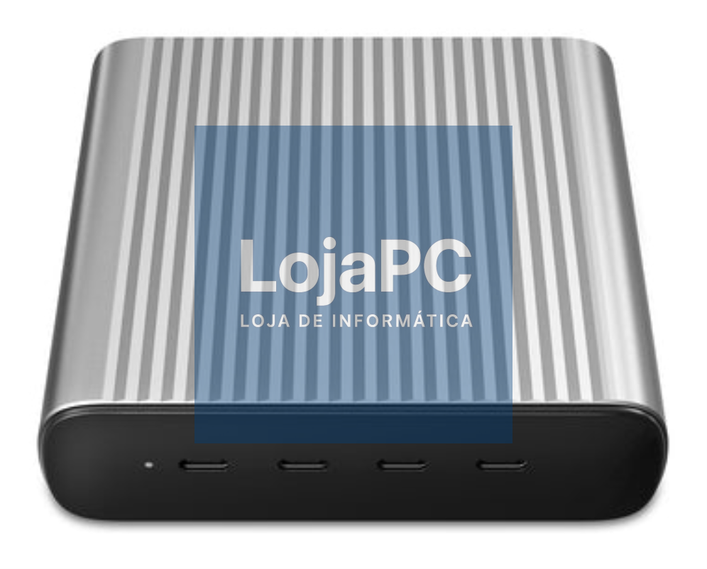 HYPER 245W GaN Desktop Charger Portátil, Smartphone, Tableta Preto, Prateado Corrente alterna, Bateria Carga rápida Interior