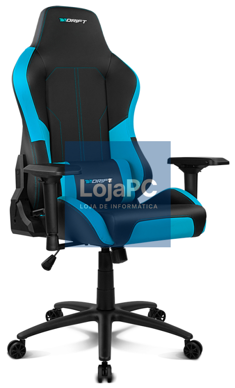 DRIFT DR250 Cadeira para videojuegos de PC Asiento acolchado tapizado Preto, Azul