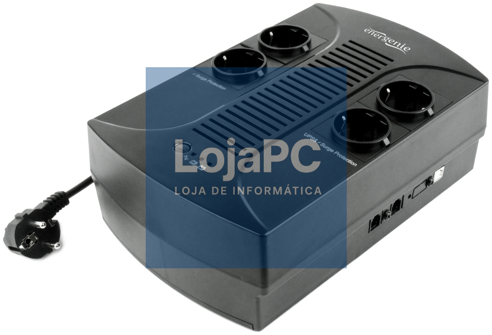 Gembird EG-UPS-001 uPS (UPS) 0,65 kVA 390 W 4 saídas AC