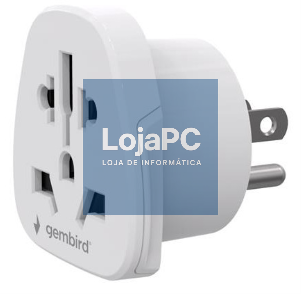 Gembird A-AC-USMINTF adaptador de ficha eléctrico Tipo B Universal Branco