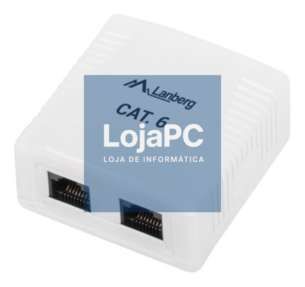 Lanberg OU6-0002-W caixa de tomacorriente RJ-45 Branco
