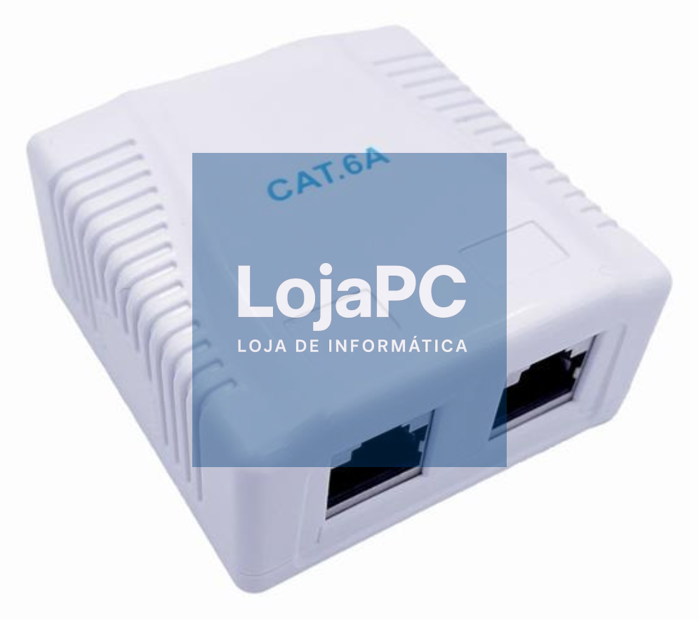 Gembird NCAC-2F6A-01 caixa de tomacorriente RJ-45 Branco