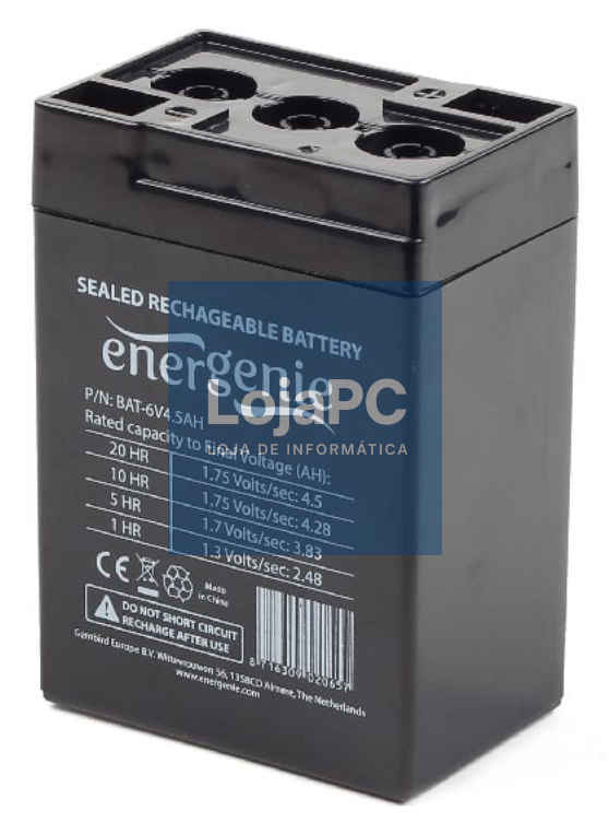 Gembird BAT-6V4.5AH bateria para sistema ups 6 V 4,5 Ah