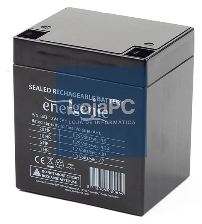 Gembird BAT-12V4.5AH bateria para sistema ups 12 V