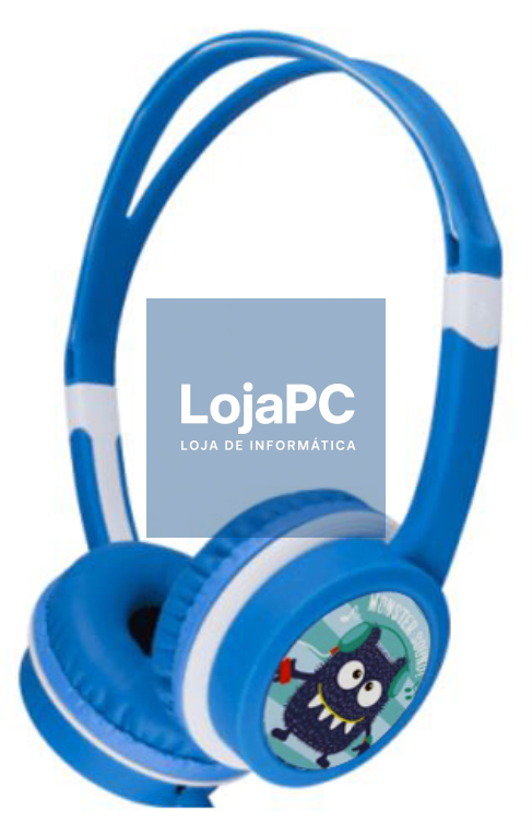 Gembird MHP-JR-B auscultador y casco Auscultadores Alámbrico Diadema Música Azul
