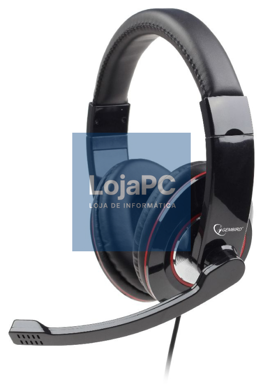 Gembird MHS-U-001 auscultador y casco Auscultadores Alámbrico Diadema Chamadas/Música Preto