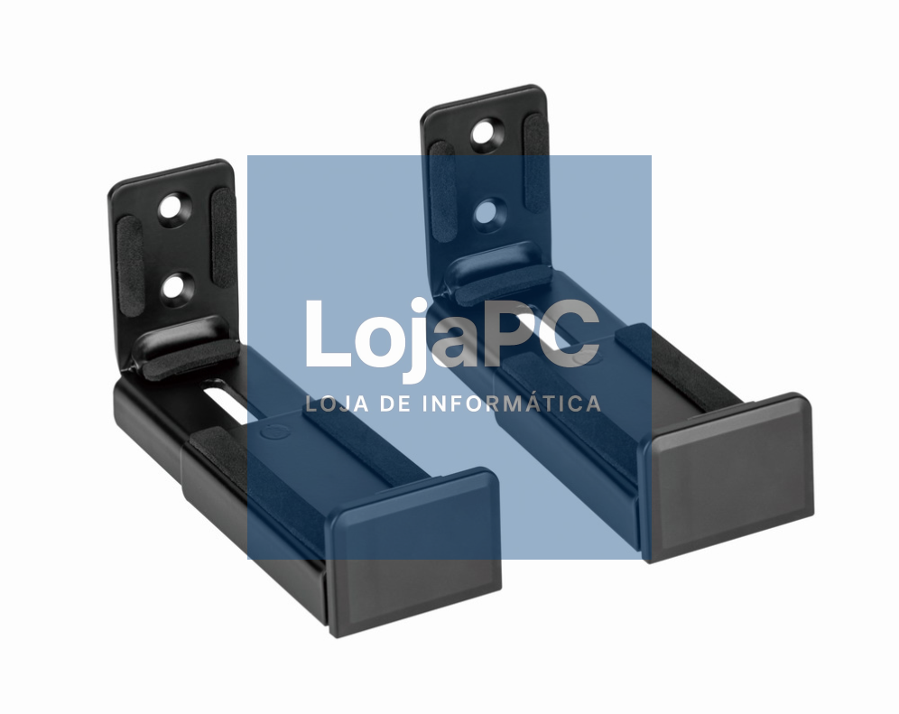 Gembird WM-SB-01 suporte de coluna Parede Acrilonitrilo butadieno estireno (ABS), Acero Preto