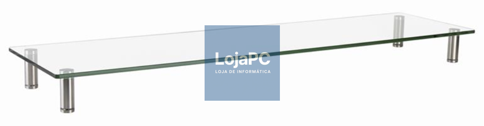 Gembird MS-TABLE-GL-01 suporte para TV Transparente