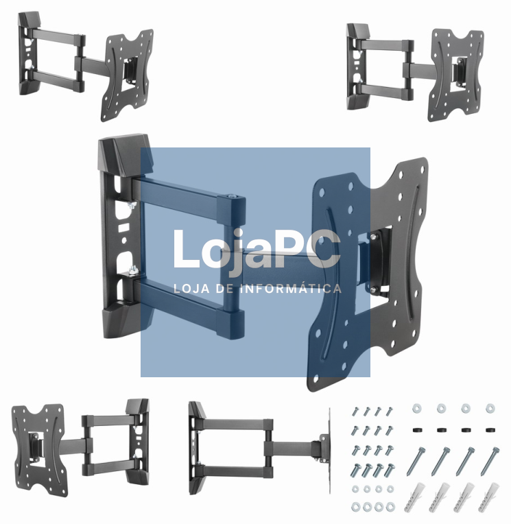 Gembird WM-42ST-02 suporte para TV 106,7 cm (42") Preto